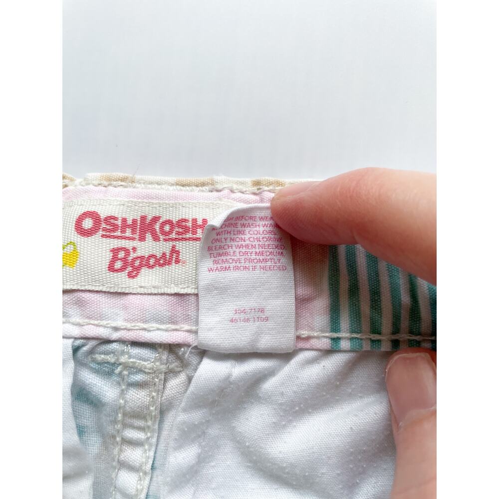 Toddler Girl's OshKosh Colorful Patchwork Cotton Shorts Size 4 - Picture 4 of 6